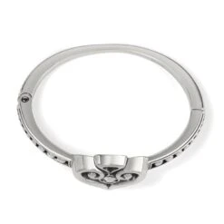 Alcazar Heart Glint Hinged Bangle -Jewelry&Accessories Sales alcazar heart glint hinged bangle silver 1