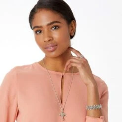 Alcazar Heart Small Cross Necklace -Jewelry&Accessories Sales alcazar heart small cross necklace silver 3 235879b9 4559 48cf 9ba7 0a85c06a5f45