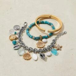 Jewelry&Accessories Sales -Jewelry&Accessories Sales calypso shell heishi stretch bracelet gold turquoise 1 e6f2cc01 02dc 4c3c b5e9 65817ce85a79