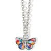 Colormix Butterfly Ring Necklace -Jewelry&Accessories Sales colormix butterfly ring necklace silver multi 0