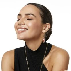 Colormix Jewel French Wire Earrings -Jewelry&Accessories Sales colormix jewel french wire earrings gold multi 3