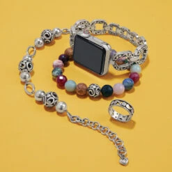 Contempo Linx Watch Band -Jewelry&Accessories Sales contempo linx watch band silver 3