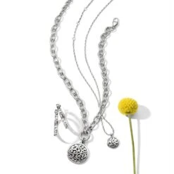 Contempo Medallion Charm Necklace -Jewelry&Accessories Sales contempo medallion charm necklace silver 2