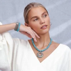 Contempo Nuevo Azul Stretch Bracelet -Jewelry&Accessories Sales contempo nuevo azul stretch bracelet silver 4