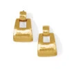 Dauphin Post Earrings -Jewelry&Accessories Sales dauphin post earrings brushed gold 0