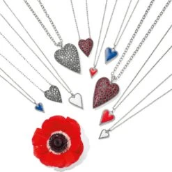 Dazzling Love Petite Necklace -Jewelry&Accessories Sales dazzling love petite necklace silver blue 3