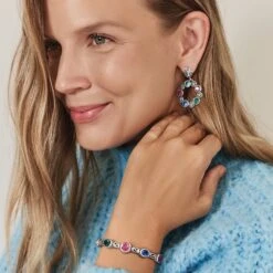 Elora Gems Bar Bracelet -Jewelry&Accessories Sales elora gems bar bracelet silver multi 2 edb07aa5 8f37 40c7 b975 6b6553d6c3a5