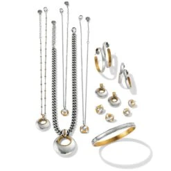 Entrata Square Short Necklace -Jewelry&Accessories Sales entrata square short necklace silver gold 2