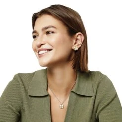 Entrata Square Short Necklace -Jewelry&Accessories Sales entrata square short necklace silver gold 3