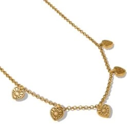 Esprit Heart Station Necklace -Jewelry&Accessories Sales esprit heart station necklace gold 2