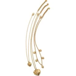 Esprit Heart Station Necklace -Jewelry&Accessories Sales esprit heart station necklace gold 3