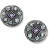 Halo Rays Round Post Earrings -Jewelry&Accessories Sales halo rays round post earrings silver tanzanite 0 3a809b53 91f7 4324 88f0 e07df7c2d719
