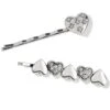 Hearts Ablaze Bobby Pins 2 Hearts Ablaze Bobby Pins -Jewelry&Accessories Sales hearts ablaze bobby pins silver 0
