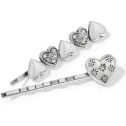 Hearts Ablaze Bobby Pins -Jewelry&Accessories Sales hearts ablaze bobby pins silver 2