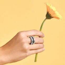 Inner Circle Double Ring -Jewelry&Accessories Sales inner circle double ring silver 3