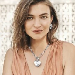 Inner Circle Heart Toggle Necklace 21 Inner Circle Heart Toggle Necklace -Jewelry&Accessories Sales inner circle heart toggle necklace silver 4