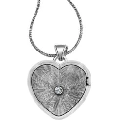 Loving Heart Convertible Locket Necklace -Jewelry&Accessories Sales loving heart convertible locket necklace silver red 2 bd4600d1 c4ec 4bda 93c6 82b7dea8da35