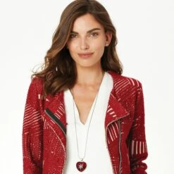 Loving Heart Convertible Locket Necklace -Jewelry&Accessories Sales loving heart convertible locket necklace silver red 4 d5196749 c984 440b be0f 8cf6c8f1e68c