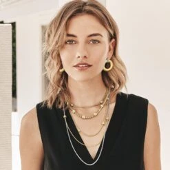 Meridian Geo Post Drop Earrings 11 Meridian Geo Post Drop Earrings -Jewelry&Accessories Sales meridian geo post drop earrings gold 4