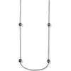 Meridian Petite Long Necklace -Jewelry&Accessories Sales meridian petite long necklace silver black 0