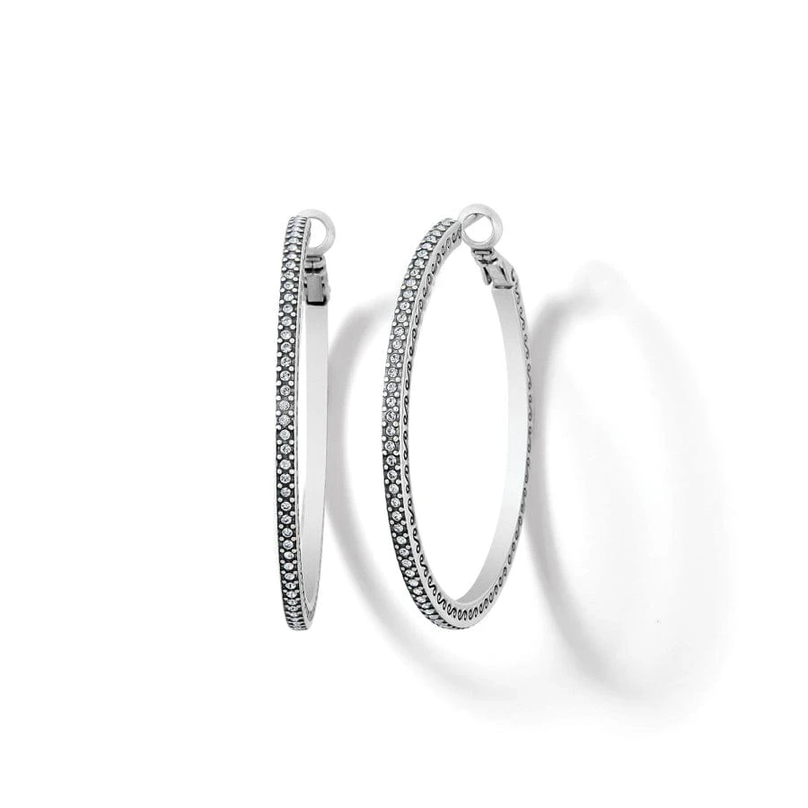 Meridian Thin Large Hoop Earrings 3 Meridian Thin Large Hoop Earrings