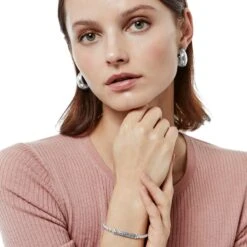 Mingle Adore Bar Soft Bracelet -Jewelry&Accessories Sales mingle adore bar soft bracelet silver 4
