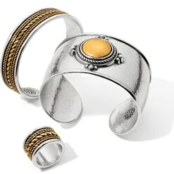 Monete Wide Ring -Jewelry&Accessories Sales monete wide ring silver gold 2