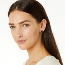 Neptune's Rings Brazil Blue Quartz Button Earrings -Jewelry&Accessories Sales neptune s rings brazil blue quartz button earrings blue 2 93f8123c 7d81 4828 8693 4e1300382bb3