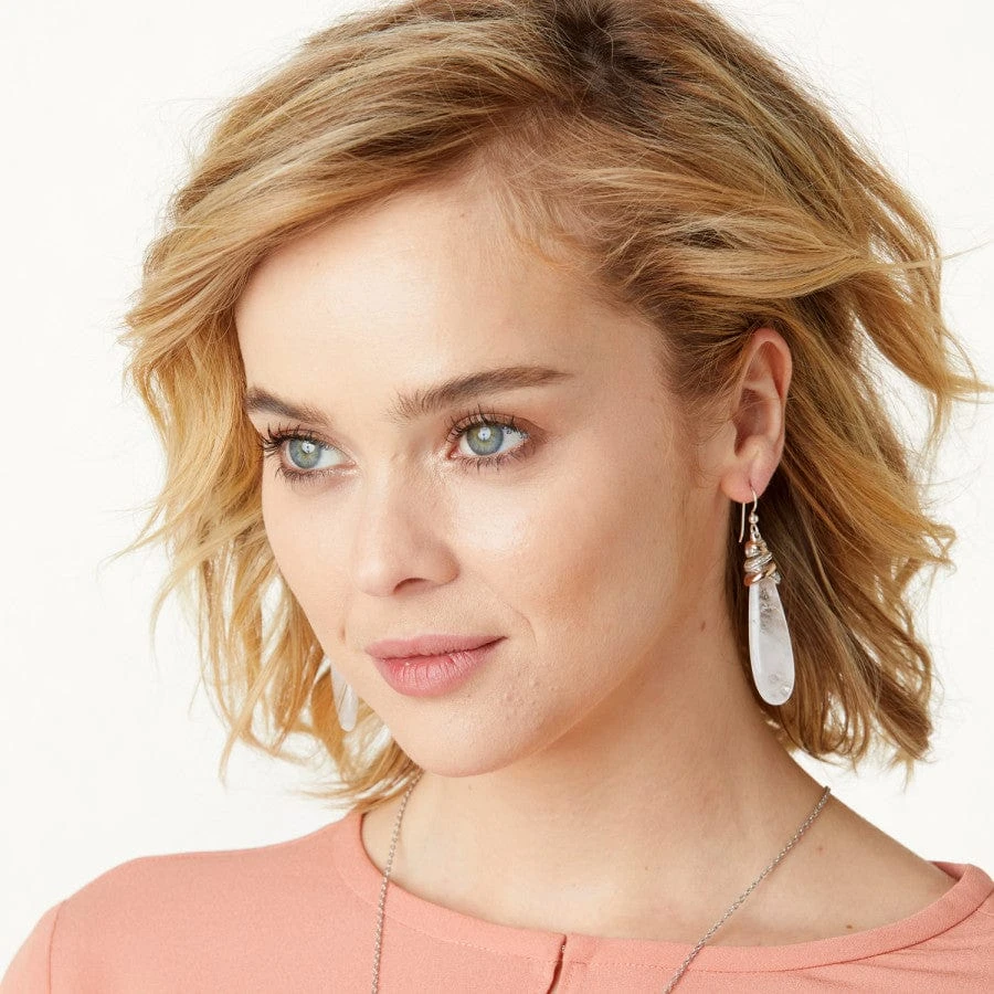 Neptune's Rings Pyramid Crystal French Wire Earrings 5 Neptune's Rings Pyramid Crystal French Wire Earrings - Image 3