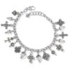 One Cross Charm Bracelet -Jewelry&Accessories Sales one cross charm bracelet silver gold 0 ac79bfdd 5437 4f96 b29b 629cf74d112f
