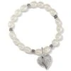 Ornate Heart Pearl Stretch Bracelet -Jewelry&Accessories Sales ornate heart pearl stretch bracelet silver pearl 0 e51f6cb3 0718 4d3f ae17 37dc4738a538