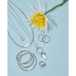 Pebble Pearl Charm Ring Necklace 8 Pebble Pearl Charm Ring Necklace -Jewelry&Accessories Sales pebble pearl charm ring necklace silver pearl 2 9e4234f7 e69c 45fb 9296 b5c212f5988e