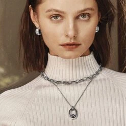 Pretty Tough Groove Necklace -Jewelry&Accessories Sales pretty tough groove necklace silver 2