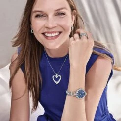 Spectrum Open Heart Necklace 18 Spectrum Open Heart Necklace -Jewelry&Accessories Sales spectrum open heart necklace silver 3