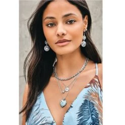 Sunray Heart Necklace -Jewelry&Accessories Sales sunray heart necklace silver blue 2 e775a453 3e4f 4b8b b1bb 22fbf78cce30