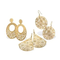 Trillion French Wire Earrings -Jewelry&Accessories Sales trillion french wire earrings gold 3