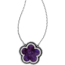 Twinkle La Flor Necklace -Jewelry&Accessories Sales twinkle la flor necklace silver purple 1