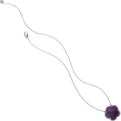 Twinkle La Flor Necklace -Jewelry&Accessories Sales twinkle la flor necklace silver purple 2