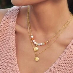 Voyage Mini Shell Necklace -Jewelry&Accessories Sales voyage mini shell necklace gold 3